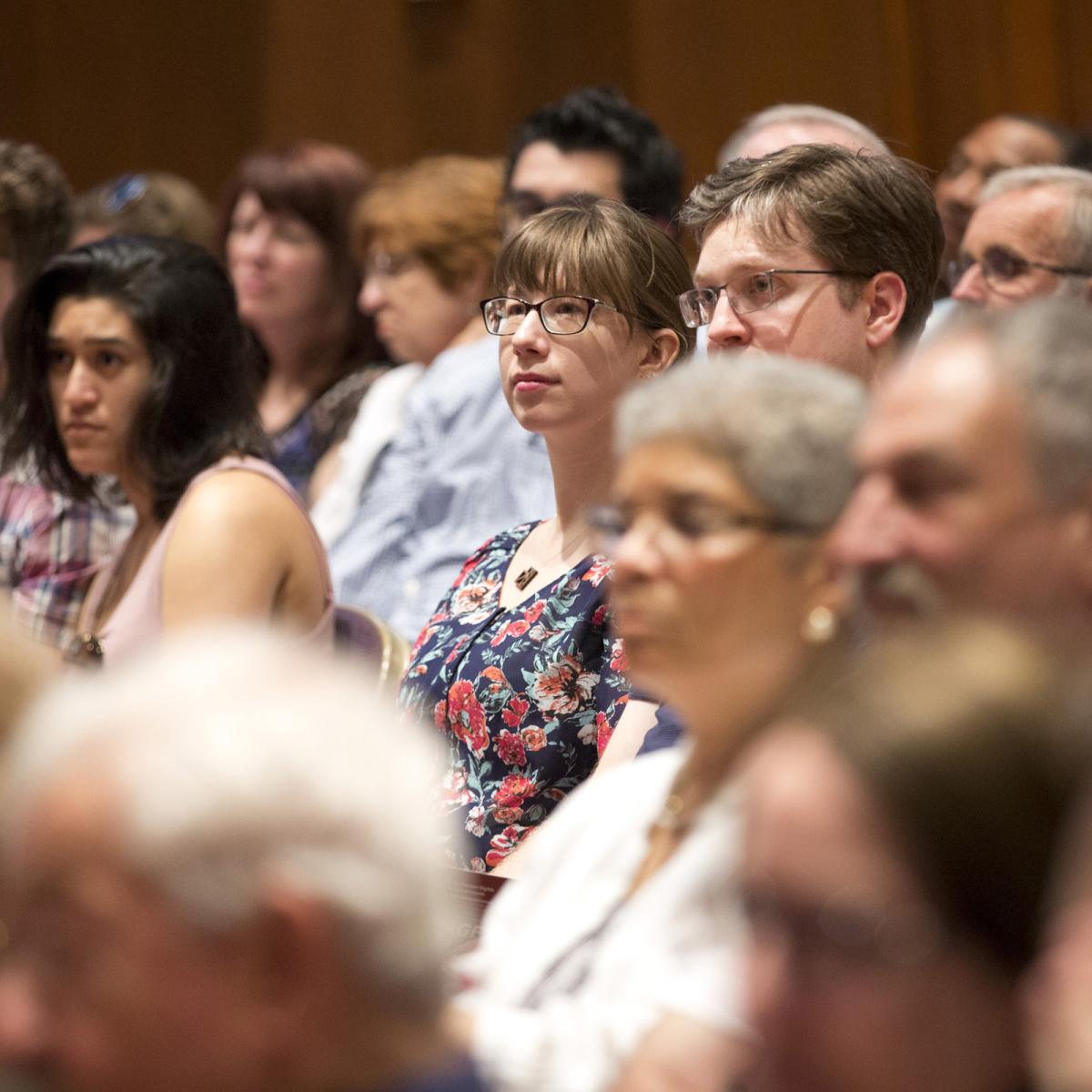 Young People in Crowd at Human Rights Event