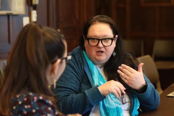 Leila at doctoral fellows workshop