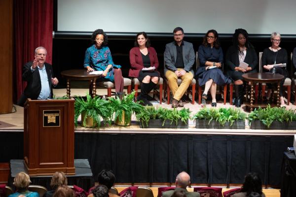 mark introducing 25th anniversary panel