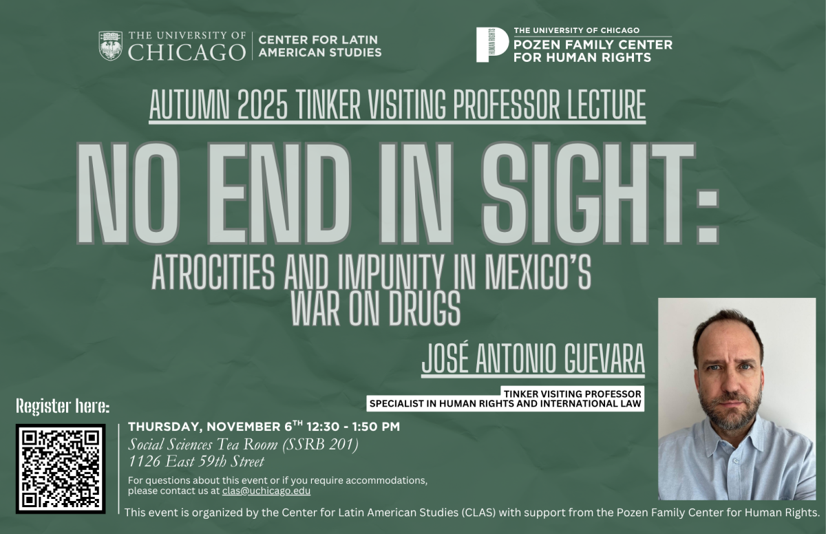 Poster for event with José Antonio Guevara on November 6, 2025