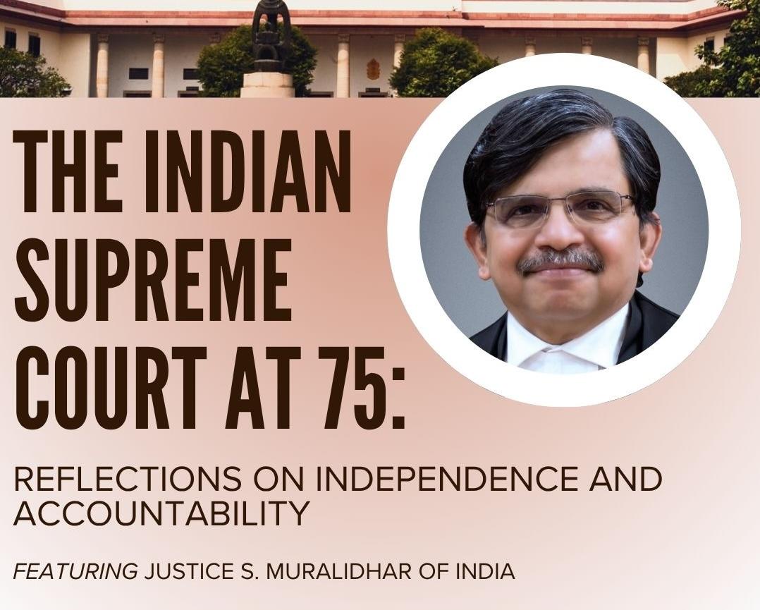 Poster for Indian Supreme Court event on October 20